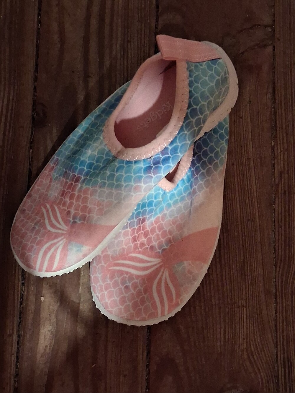 Kidgets Pink & Blue Mermaid Scale Water Shoes